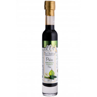Vinegar balsamic with pears.